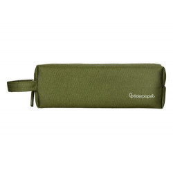 ESTUCHE PORTATODO LIDERPAPEL CLASSIC RECTANGULAR CON ASA 210X70MM VERDE MILITAR