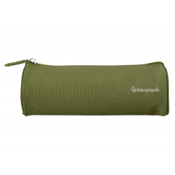 ESTUCHE PORTATODO LIDERPAPEL CLASSIC CILINDRICO ANCHO 210X70MM VERDE MILITAR