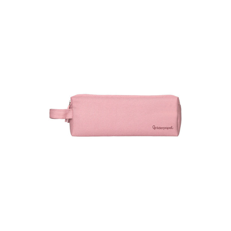 ESTUCHE PORTATODO LIDERPAPEL CLASSIC RECTANGULAR CON ASA 2 CREMALLERAS 210 X80MM ROSA