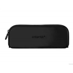 ESTUCHE PORTATODO ANTARTIK PRISMA SILICONA SOFT RECTANGULAR 185X50X75 MM COLOR NEGRO