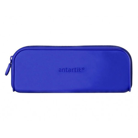 ESTUCHE PORTATODO ANTARTIK PRISMA SILICONA SOFT RECTANGULAR 185X50X75 MM COLOR AZUL OSCURO