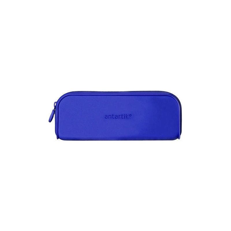 ESTUCHE PORTATODO ANTARTIK PRISMA SILICONA SOFT RECTANGULAR 185X50X75 MM COLOR AZUL OSCURO