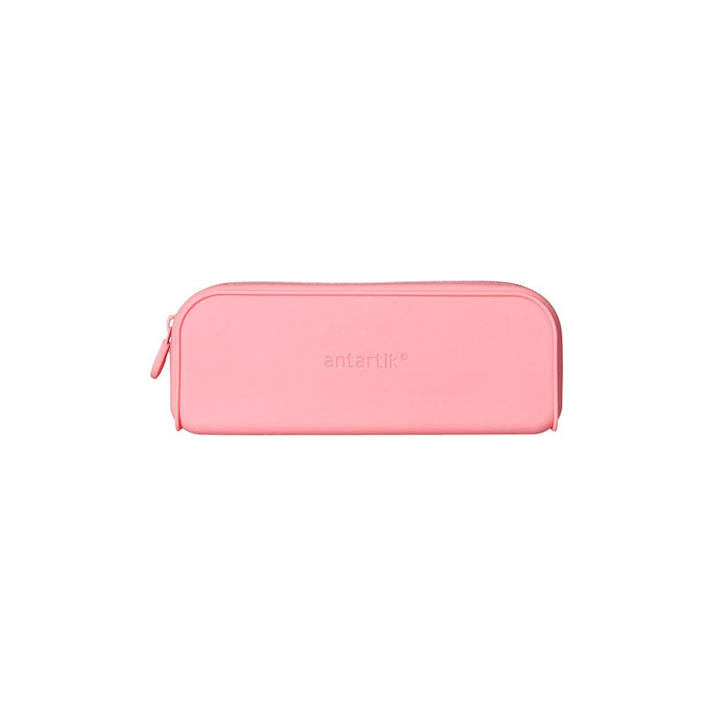 ESTUCHE PORTATODO ANTARTIK PRISMA SILICONA SOFT RECTANGULAR 185X50X75 MM ROSA CHICLE