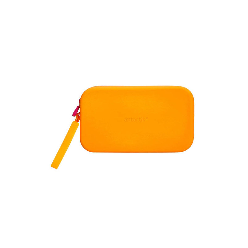 ESTUCHE PORTATODO ANTARTIK TROPICAL DIVE SILICONA SOFT RECTANGULAR 190X120X25 MM COLOR NARANJA