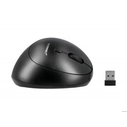 RATON Q-CONNECT OPTICO INALAMBRICO ERGONOMICO VERTICAL DPI 800/1200/1600 PILA AA NEGRO