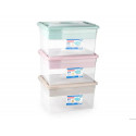 CAJA ORGANIZADORA PLASTICO PLASTICFORTE N 9 CON BANDEJA COLORES SURTIDOS 27X34X18 CM