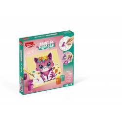 JUEGO MAPED CREATIV PINTA POR NUMEROS GATO/CONEJO