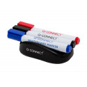 BORRADOR Q-CONNECT MAGNETICO CON ROTULADOR NEGRO ROJO Y AZUL PARA PIZARRA BLANCA