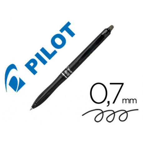 BOLIGRAFO PILOT FRIXION BALL PLUS BORRABLE 0,7 MM PUNTA MEDIA NEGRO